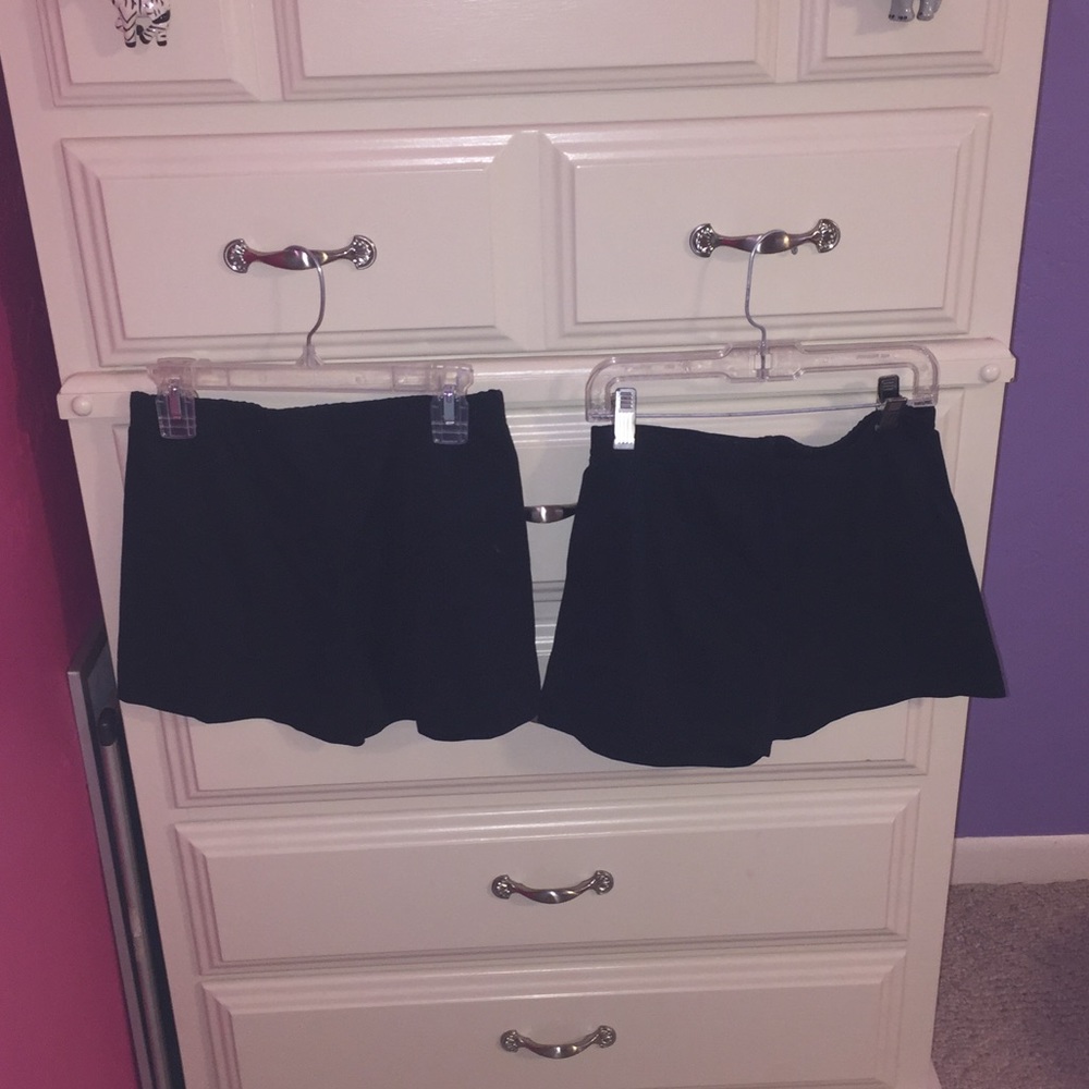 Black spandex shorts!